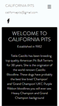 Mobile Screenshot of californiapits.com